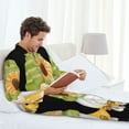 thumbnail image 5 of KLL Sunflower Gnomes Sleepwear Mens Flannel Pajamas,Long Cotton Pj Set, 5 of 7