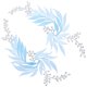 thumbnail image 1 of MERRYHAPY 2Ud Parche Bordado En Forma De Hoja Azul Para Ropa Con Adhesivo Para Reparar Y Decorar, 1 of 6