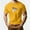 Yellow, variant on FRSASU T-Shirt for Men Cat Printed Shirts Graphic Tee Shirt Casual Round Neck Short Sleeve Summer T Shirts Wine