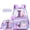 Purple L, variant on Cute Kids Backpack for School Backpacks for Girls with Lunch Box Pencil Case Bookbag for Elementary Student Ages 6-12