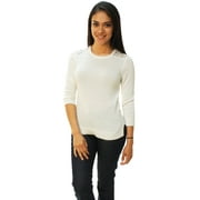 Ralph Lauren Women's Lace Trim Crewneck Pullover Sweater Prl Small