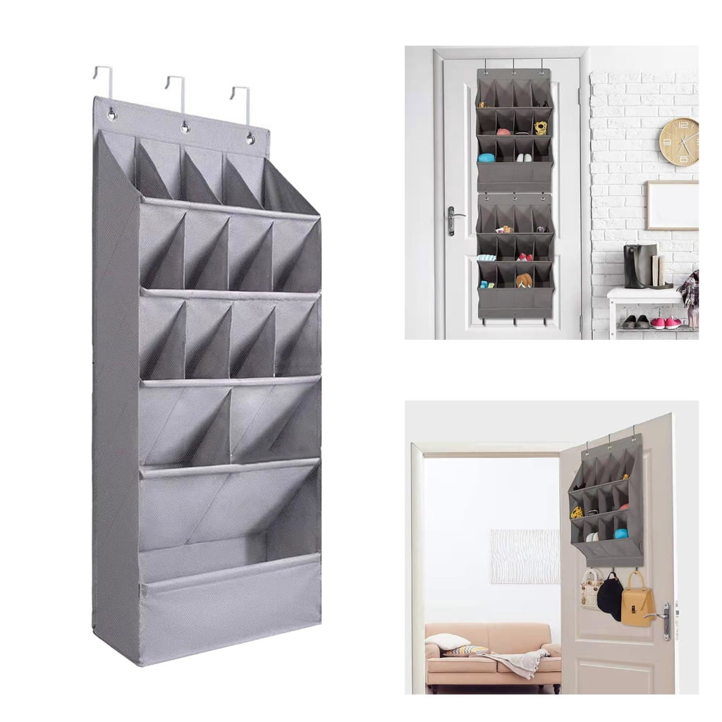 Elegant Over Door Footwear Organizers Closet Door Shoe Bag 15 Slot Sturdy Construction for Footwear and Accessories