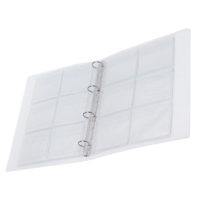 Badge Storage Book, Transparent Binder Badge Collection Photo Sorting 6 Pages Storage Folder Collection Coin Sorting For Photos For Coins For Badges Shell + 6 Hole Inner