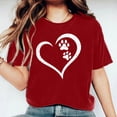 thumbnail image 4 of Kayannuo Valentine's Day Womens Graphic Tees Love Heart Printed Womens T Shirts Womens Work Tops Girls Short Sleeve Out Blouse Letter Print Gift Shirt T-Shirt Tops, 4 of 6
