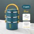 thumbnail image 1 of Multi-layer Lunch Box for Office Worker Big Capacity Food Grade Stainless Steel Bento Box Food Container School Picnic 3 Blue, 1 of 6