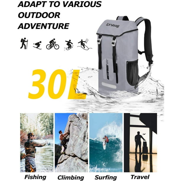 AIMTYD Dry Bag Backpack Waterproof 30L, Floating Dry Backpack