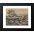 thumbnail image 2 of Thomas Girtin 18x14 Black Modern Framed Museum Art Print Titled - The Old Bridge in Devon (Between 1797 and 1801), 2 of 5