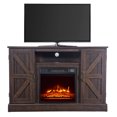 thumbnail image 4 of Zokop 47 Inch Log Brown Fireplace TV Cabinet 1400W Single Color/Fake Firewood/Heating Wire with Remote Control, 4 of 9