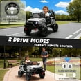 thumbnail image 4 of CASEMIOL 24V Kids Ride On Car Truck w/ Remote Control & 2 Seater, 400W Electric Battery Powered Ride on Toys w/ Spring Suspension, 2 Speeds, Bluetooth, MP3, LED Lights Gift for Girl Boy,White, 4 of 15