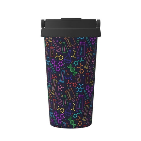 

Goofa Chemistry Science for Insulated Travel Coffee Mug Spill Proof Leak Proof 16 OZCoffee Tumbler Reusable Coffee Cups with Lids Thermos for Hot and Cold Drink