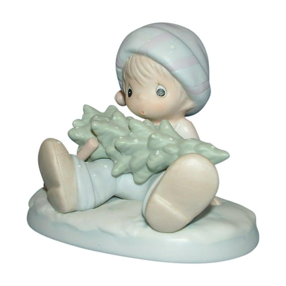 Open Box Precious Moments Figurine: 522112 Don't Let the Holidays Get You Down (4.2")