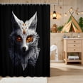 thumbnail image 2 of Erosebridal Fox Shower Curtain 72Wx72L for Boys Girls, Golden Swirls Waterproof Bathroom Curtain, 2 of 5