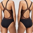 thumbnail image 6 of gakvbuo Summer Plus Size Swimsuit for Women One Piece Tummy Control High Waist Bikini Women Swimwear New Black Sexy Gauze Backless Elastic Beachwear, 6 of 8