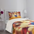 thumbnail image 3 of Ambesonne Bowling Party Quilted Bedspread Set 2 Pcs, Moment of Crash, Twin Size, Multicolor, 3 of 5