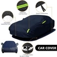 thumbnail image 6 of Aniceparthy Car Cover Fit for Sedan/MPV/SUV, Dust-Proof Protection, Oxford Cloth,w/ Reflective Strips,Waterproof All-Weather Rain Snow UV Sun Protector Indoor Outdoor (216.54*78.74*59.06 in), Black, 6 of 10
