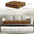 thumbnail image 6 of TSOVTHRID Couch Cushion Covers Washable Sofa Seat Furniture Protector Non Slip Couch Cover Decorative Cushion Slipcover Set with Elastic Bottom, Sunflower Butterfly Aztec Tribal Print, 6 of 7