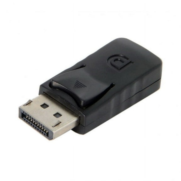 FVH Black DP DisplayPort Male to Mini DP DisplayPort Female Adapter for Displays HDTV Monitor