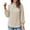 Beige, variant on Womens Work Shirts Long Sleeve Tops Elegant Jacquard Crewneck With Ruffle Detail Casual Fall Clothes for Women Tees Blouses Green S