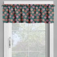 thumbnail image 2 of Ambesonne Floral Valance Pack of 2, Nature Botanical Love Bloom, 54"X12", Dark Teal and Multicolor, 2 of 5