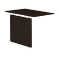 thumbnail image 2 of Mayline MNBDGLDC Medina Non-Handed Straight Bridge, Mocha - 29.5 x 48.5 x 20 in., 2 of 2