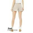 thumbnail image 2 of Bella & Canvas B03006987 Women FWD Fashion Cutoff Fleece Shorts, Heather Dust - 2XL, 2 of 3