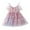 Purple, variant on Toddler Girls' Dresses Sleeveless Rainbow Tie Dye Danceruffleses Clothes Flower Girl Dresses Size 3-4T