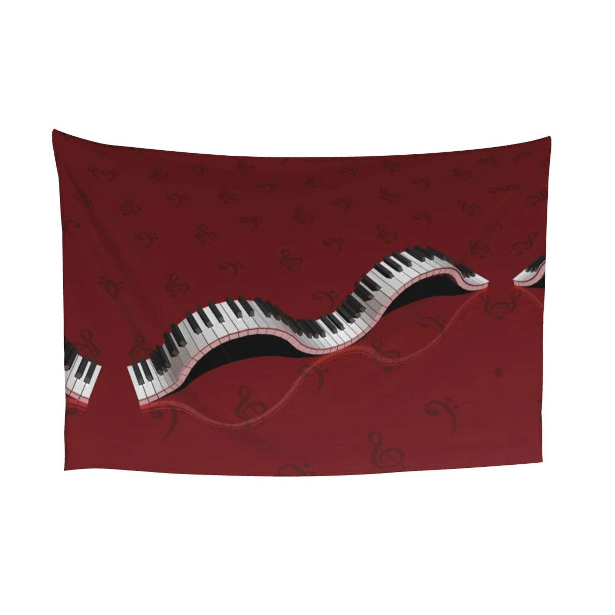 ZICANCN Funny Tapestry for Bedroom Aesthetic,Piano Keyboard Wavy Music ...