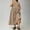 Khaki, variant on ClodeEU Women's Plus Size Crew Neck Sleeveless High Waist A Line Maxi Dress ,Casual Summer Swing Dress Beige,Women's Plus L