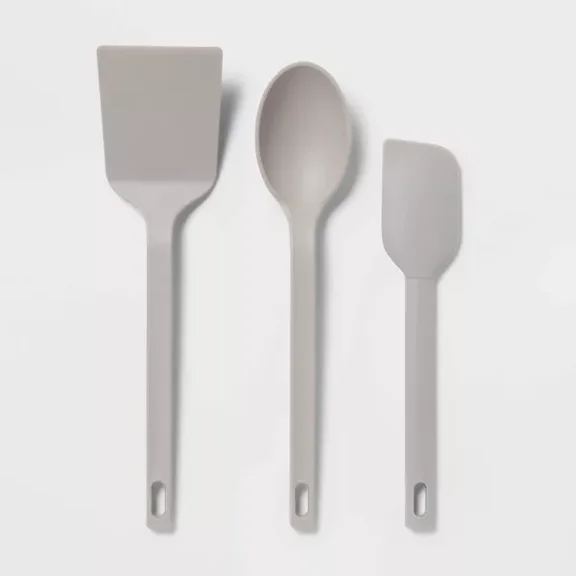 3pc Nylon Kitchen Utensil Set Turner Spoon Spatula