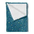 thumbnail image 2 of Night Sky Soft Flannel Fleece Throw Blanket, Colorful and Little Sparks Bedtime Sleeping Funky Childhood Drawing Artwork, Cozy Plush for Indoor and Outdoor Use, 50" x 60", Multicolor, by Ambesonne, 2 of 5