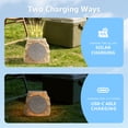 thumbnail image 4 of NiceBuy 8.1" Outdoor& Indoor Solar Bluetooth Rock Speakers with RGB LED Lighting(Sand color), 4 of 7
