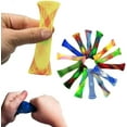 thumbnail image 3 of 1PC Marble Mesh Tube Fidget Toy, Braided Mesh Tube Squeez-a-Toy Stress Relief Toy, Fidget Marble Mesh Healing Toy to Relieve Anxiety & Enhance Focus, Sensory Marble Mesh Fidget Toy, 3 of 6