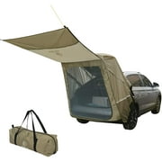 REDCAMP Waterproof Shade Car Awning with Poles, Small to Full Size Portable Camping Auto Canopy Camper Trailer Sun Shelter for SUV