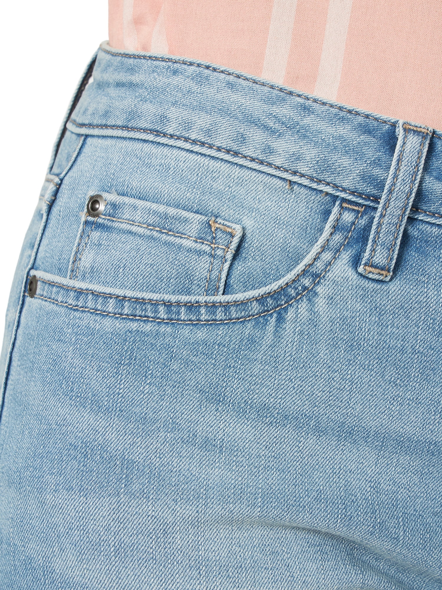 lee riders women's belted cuffed capri jean