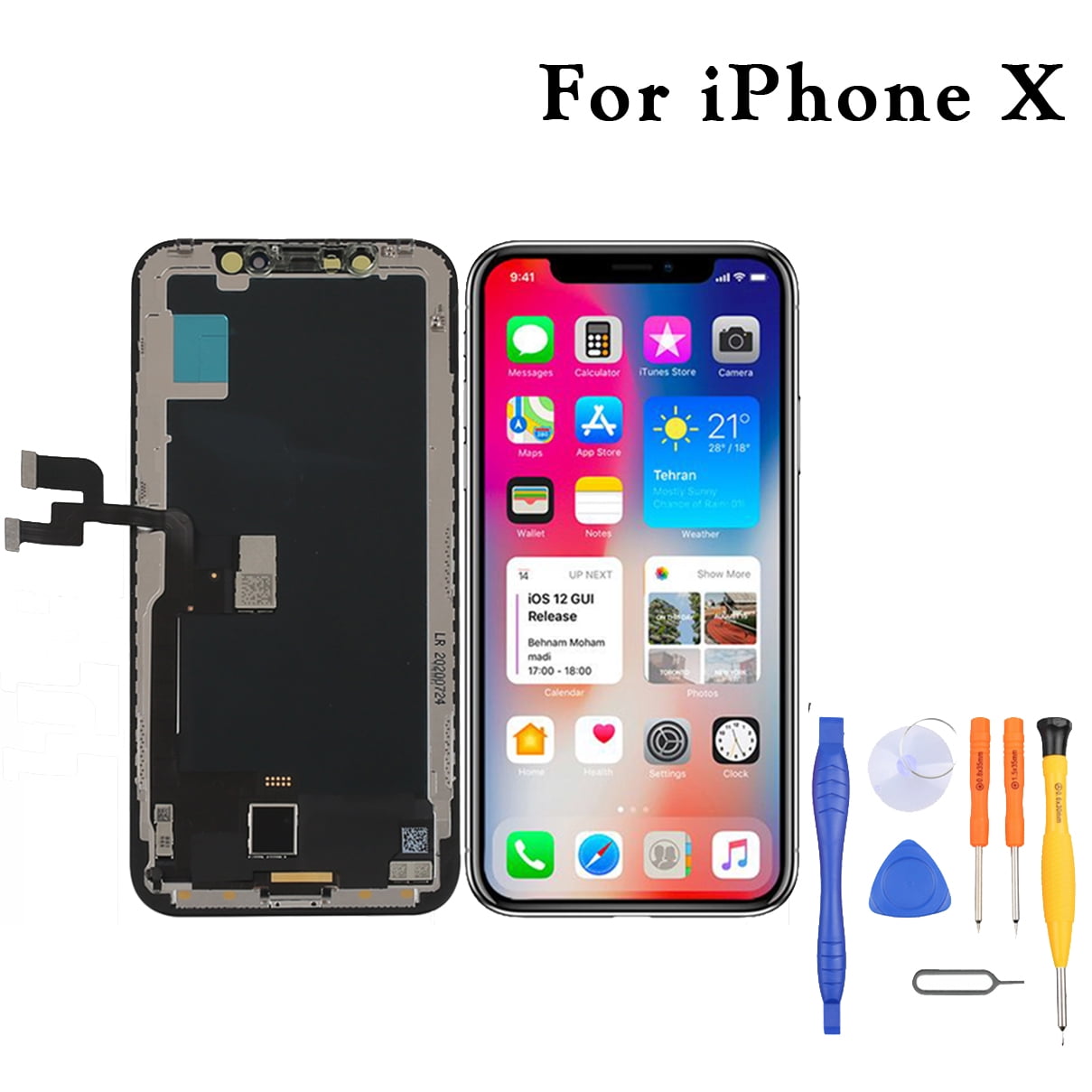 fix lcd screen iphone x in stock