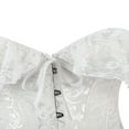 thumbnail image 4 of Haut Court Bustier en Corse pour Femmes, Épaules Dégagées, Sans Bretelles, à Lacets avec Boucle, 4 of 6