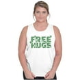 thumbnail image 4 of Free Hugs Cute Optimistic St. Pattys Plus Size Graphic Tank Top Brisco Brands 3X, 4 of 5