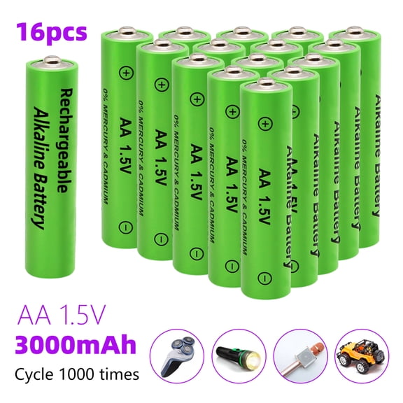 MDHAND 16 1.5V AA rechargeable batteries alkaline rechargeable batteries