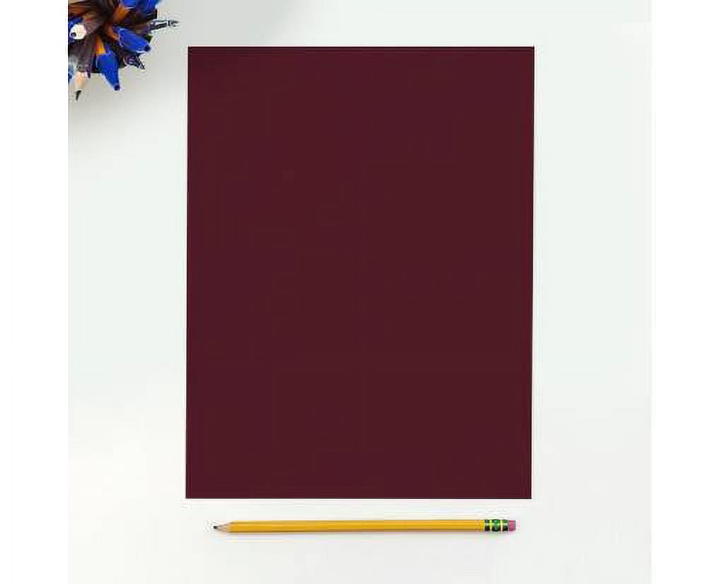 LUXPaper 8 1/2 x 11 Cardstock, Burgundy Linen, 50/Pack