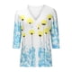 thumbnail image 4 of Tops de Mujer Elegantes Blusas Casuales Camisas de Encaje Estampado de Moda Tres Cuartos Seeves Cuello en V Odeerbi ODB168749, 4 of 8