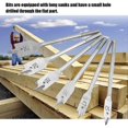 thumbnail image 2 of 6pcs High carbon Steel Spade Paddle Flat Woodworking Boring Bits 10-25MM, 2 of 4