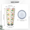 thumbnail image 4 of Fotbe Cute Baby Dinosaurs Pattern 20 oz Tumbler Stainless Steel Vacuum Insulated Coffee Ice Cup Double Wall Travel Flask Leak-proof Coffee Cup-Straw Three-piece Set, 4 of 8