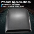 thumbnail image 4 of Hweilai (Carbon Fiber)Car Air Vent Cover Cover Universal Car Decorative Air Flow Intake Hood Scoops Hood Vent Sticker Cover Hood, 4 of 5