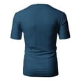 thumbnail image 4 of H2H Mens Basic Fashion V-neck T-shirst FRENCHNAVY US M/ASIA L (CMTTS0197), 4 of 6