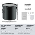thumbnail image 6 of KFFKFF Fryer Grease Bucket Oil Disposal Caddy, 8-Gallon Bucket with Filter Bag, Black, 6 of 8