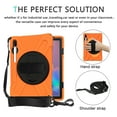 thumbnail image 4 of XYX Case for Samsung Galaxy Tab S6 10.5 inch SM-T860/SM-T865 with 360 Degree Rotating, Hand Strap, Shoulder Strap, Orange, 4 of 7