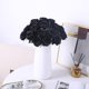 thumbnail image 2 of Rose Artificielle Fleurs De Soie Bouquet Home Office Arrangements De Mariage Noir (10 PCS) Rojo Verde MX-0133905FYD, 2 of 5