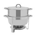 thumbnail image 5 of Chafing Dish Round Stainless Steel 13.5 Litre Soup Pot Food Warmer Hot Pot for Celebrations, Parties, Catering, Buffets, 5 of 12
