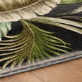 thumbnail image 5 of Addison Rugs Dream Shag Premium Machine Washable Transitional Leaves Midnight Rectangle Rug, 5' x 7'6", 5 of 8