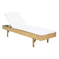 thumbnail image 5 of SAFAVIEH Cam Contemporary Modern Outdoor Patio Sunlounger, Natural/White, 5 of 15